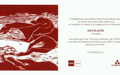 Katia acín, obra gráfica, en la uned de calatayud