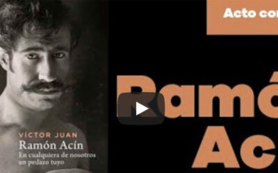 La presentación del libro de Víctor Juan sobre Ramón Acín en la Fundación Anselmo Lorenzo