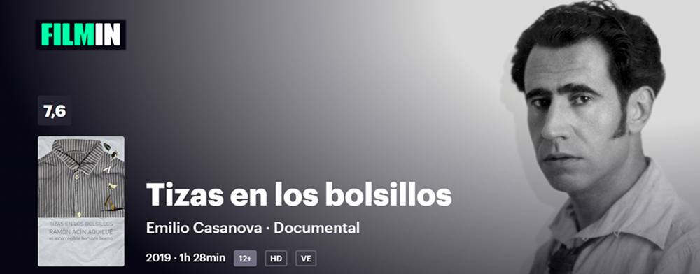 «Tizas en los bolsillos. Ramón Acín» está en Filmin