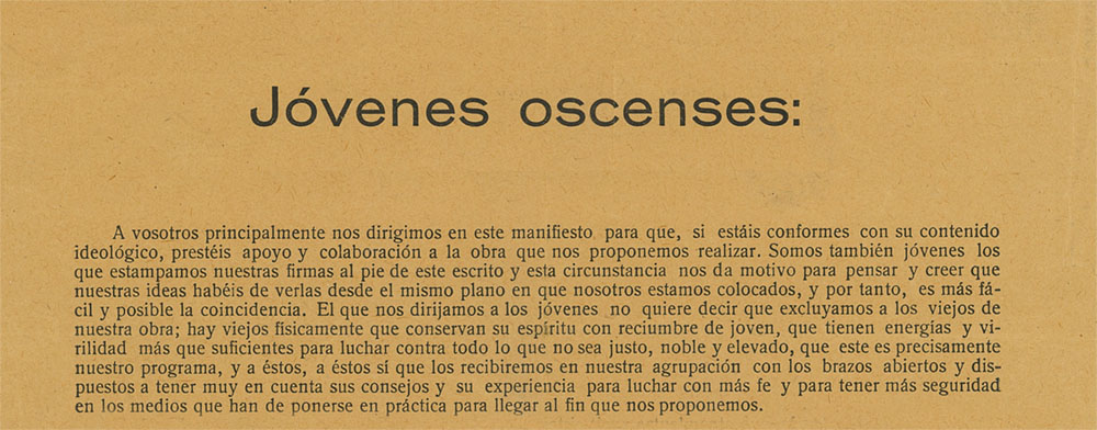 Ramón Acín toma la palabra 48 – Jóvenes oscenses